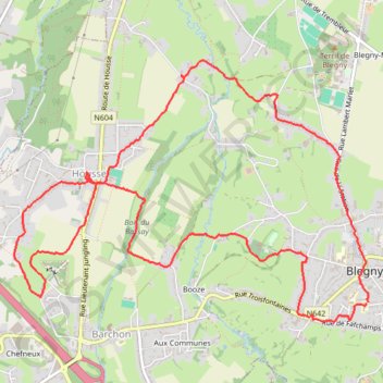 Itinéraire Marche Blegny, distance, dénivelé, altitude, carte, profil, trace GPS