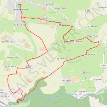 Itinéraire Trail 15km, distance, dénivelé, altitude, carte, profil, trace GPS