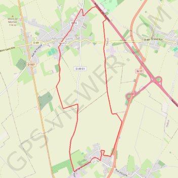 Itinéraire Neuville-Saint-Vaast - Écurie, distance, dénivelé, altitude, carte, profil, trace GPS