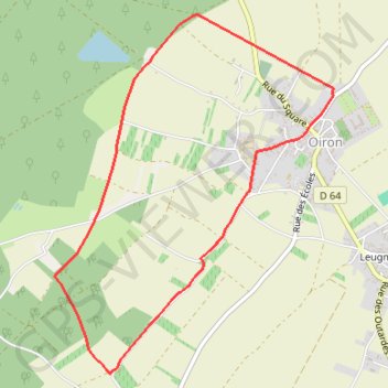 Itinéraire Circuit d'Oiron, distance, dénivelé, altitude, carte, profil, trace GPS