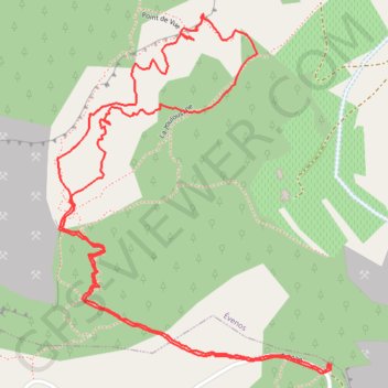 Itinéraire Grès de Sainte-Anne - Bergerie, distance, dénivelé, altitude, carte, profil, trace GPS