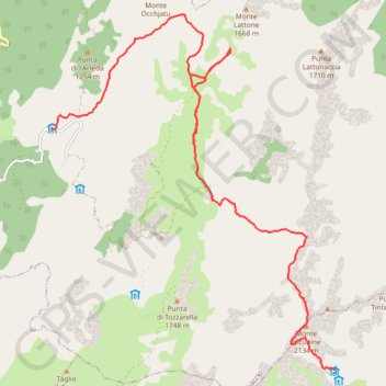 Itinéraire Bergerie de Bassetta - Refuge d'Asinau, distance, dénivelé, altitude, carte, profil, trace GPS
