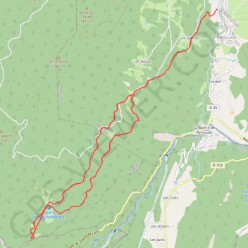 Itinéraire Belvédère du Ranc depuis Rencurel, distance, dénivelé, altitude, carte, profil, trace GPS