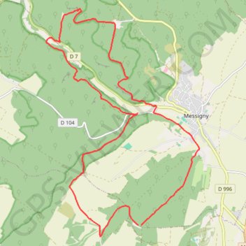 Itinéraire Autour du suzon, distance, dénivelé, altitude, carte, profil, trace GPS