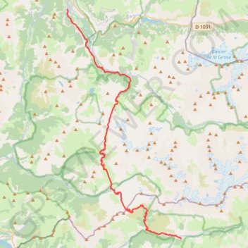 Itinéraire GR54 Randonnée de La Chapelle-en-Valgaudémar (Hautes-Alpes) à Bourg-d'Oisans (Isère), distance, dénivelé, altitude, carte, profil, trace GPS
