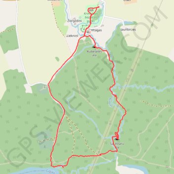 Itinéraire Kubeseles Nature Trail, distance, dénivelé, altitude, carte, profil, trace GPS
