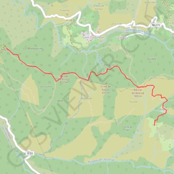 Itinéraire Béasse depuis Loda, distance, dénivelé, altitude, carte, profil, trace GPS