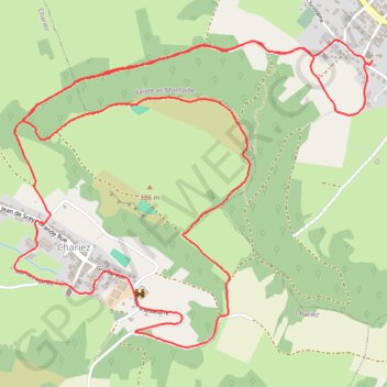 Itinéraire MARCHE DU 13 FEVRIER CHARIEZ, distance, dénivelé, altitude, carte, profil, trace GPS