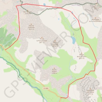 Itinéraire Dans les Cerces, du Pont de l'Alpe au Col Termier, distance, dénivelé, altitude, carte, profil, trace GPS