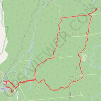 Itinéraire Trou de Fer à la Réunion, distance, dénivelé, altitude, carte, profil, trace GPS