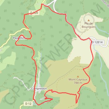 Itinéraire Col de Serières, distance, dénivelé, altitude, carte, profil, trace GPS