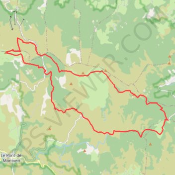 Itinéraire Mas de la Barque - Mont Lozère - Bivouac, distance, dénivelé, altitude, carte, profil, trace GPS