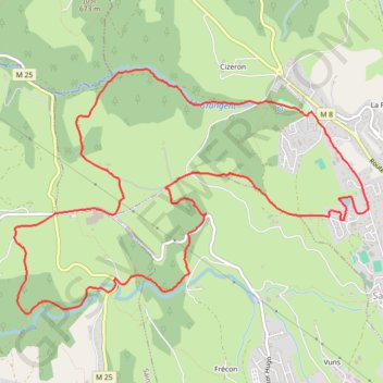 Itinéraire Saint-Genest, distance, dénivelé, altitude, carte, profil, trace GPS