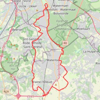 Itinéraire BBB_go_Gravel_Ohain_Braine_.gpx, distance, dénivelé, altitude, carte, profil, trace GPS