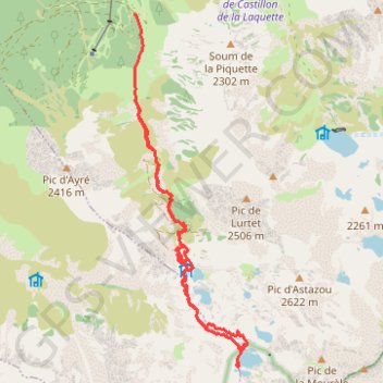 Itinéraire Balade aux lacs de la Glère, distance, dénivelé, altitude, carte, profil, trace GPS