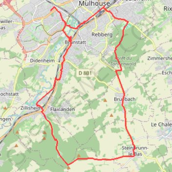 Itinéraire New file 1, distance, dénivelé, altitude, carte, profil, trace GPS