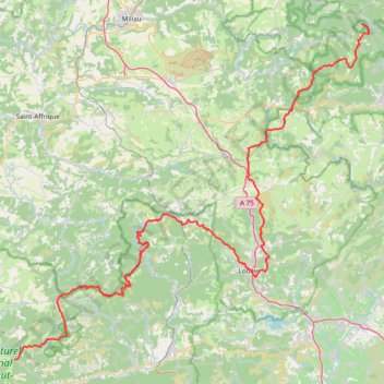 Itinéraire GR71 De l'Espérou (Gard) au Col de Fontfroide (Hérault), distance, dénivelé, altitude, carte, profil, trace GPS