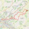 Itinéraire Boucle au nord d'Agen, distance, dénivelé, altitude, carte, profil, trace GPS