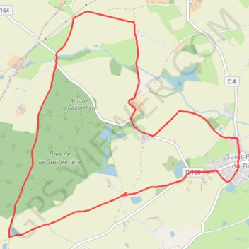 Itinéraire Sentier des bois de la Gaubretière - Saint-Paul-du-Bois, distance, dénivelé, altitude, carte, profil, trace GPS