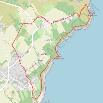 Itinéraire Fort de la Latte - Port Saint-Géran, distance, dénivelé, altitude, carte, profil, trace GPS