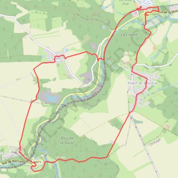 Itinéraire ANHEE-vallée de la Molignée*Visite patrimoine et gastronomie, distance, dénivelé, altitude, carte, profil, trace GPS