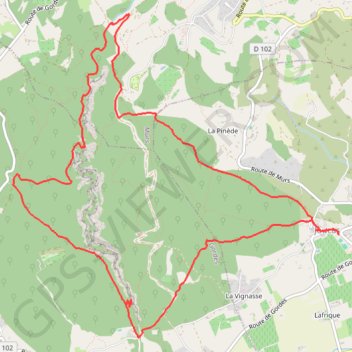 Itinéraire Gorges de la Véroncle, distance, dénivelé, altitude, carte, profil, trace GPS