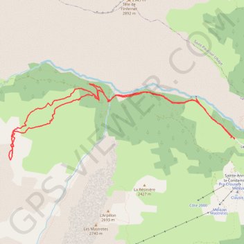 Itinéraire La Lauzette, distance, dénivelé, altitude, carte, profil, trace GPS