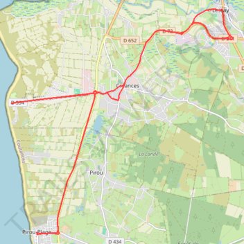 Itinéraire Défilés Motos Fête de la moto Créances, distance, dénivelé, altitude, carte, profil, trace GPS