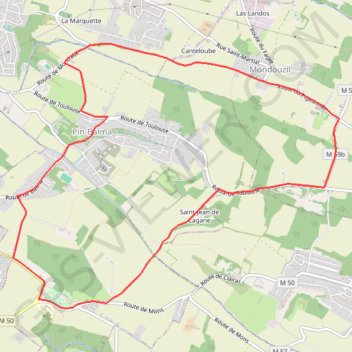 Itinéraire Mondouzil deuzio, distance, dénivelé, altitude, carte, profil, trace GPS