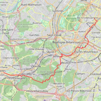 Itinéraire Pbio6, distance, dénivelé, altitude, carte, profil, trace GPS