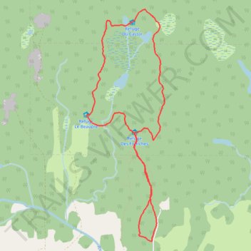Itinéraire Boucle de ski de fond : Refuge des Fourches, Refuge du Castor, Refuge Le Beaupré, distance, dénivelé, altitude, carte, profil, trace GPS
