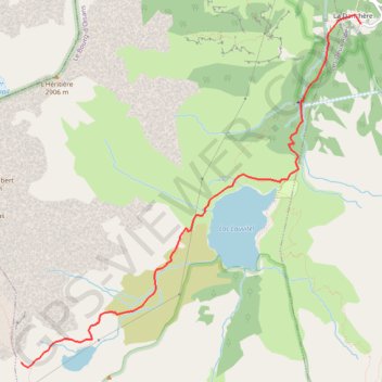 Itinéraire Brèche du Périer, distance, dénivelé, altitude, carte, profil, trace GPS