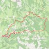 Itinéraire saux-auzelles 45km D+1300, distance, dénivelé, altitude, carte, profil, trace GPS