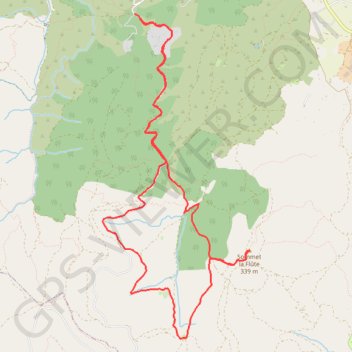 Itinéraire Roquebrune, distance, dénivelé, altitude, carte, profil, trace GPS
