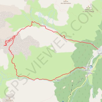 Itinéraire Roc de Montet, distance, dénivelé, altitude, carte, profil, trace GPS