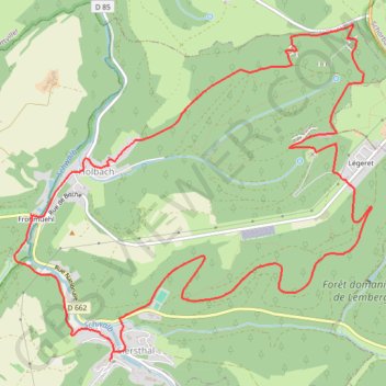 Itinéraire Balade autour de Siersthal, Fatima et Simserhof, distance, dénivelé, altitude, carte, profil, trace GPS