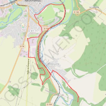 Itinéraire La grotte de l'Enfer (Neufchâteau), distance, dénivelé, altitude, carte, profil, trace GPS