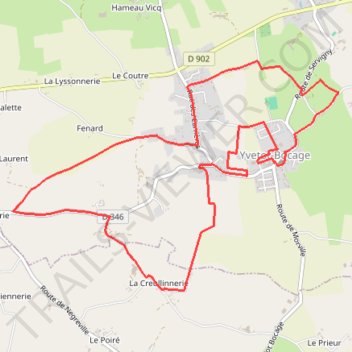 Itinéraire Nouveau parcours, distance, dénivelé, altitude, carte, profil, trace GPS