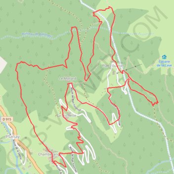 Itinéraire Plan Fournier, distance, dénivelé, altitude, carte, profil, trace GPS