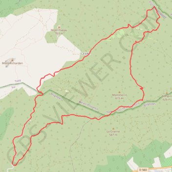 Itinéraire Saint zach par la foux, distance, dénivelé, altitude, carte, profil, trace GPS