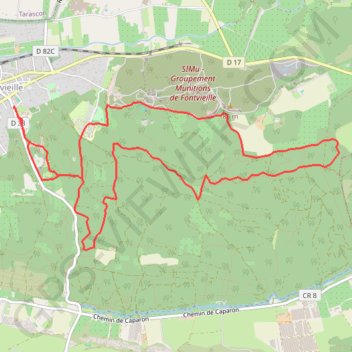 Itinéraire VTT les déraillés Fontvieille 17/03/21, distance, dénivelé, altitude, carte, profil, trace GPS