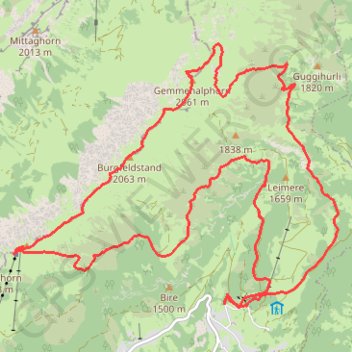 Itinéraire De Waldegg au Niederhorn, distance, dénivelé, altitude, carte, profil, trace GPS