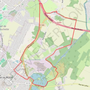 Itinéraire La boucle du Vivier - Sin-Le-Noble, distance, dénivelé, altitude, carte, profil, trace GPS