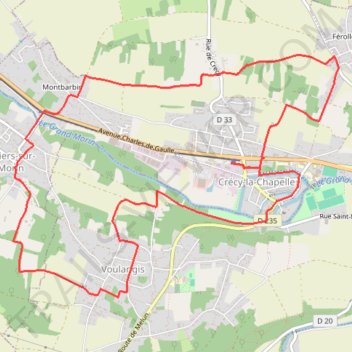 Itinéraire La Venise briarde, distance, dénivelé, altitude, carte, profil, trace GPS