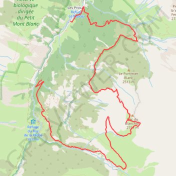 Itinéraire Roc du Blanchon (Vanoise), distance, dénivelé, altitude, carte, profil, trace GPS