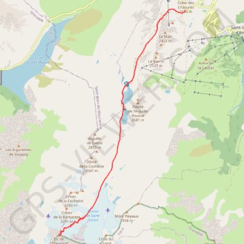 Itinéraire Pic de l'Etendard, distance, dénivelé, altitude, carte, profil, trace GPS