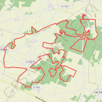Itinéraire contré VTT, distance, dénivelé, altitude, carte, profil, trace GPS