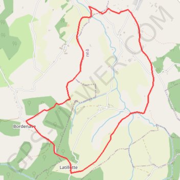 Itinéraire 47-Les collines, distance, dénivelé, altitude, carte, profil, trace GPS
