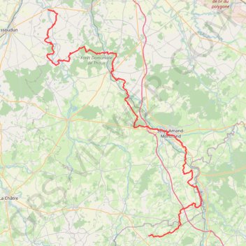 Itinéraire GR41 De Charost (Cher) à Saint Désiré (Allier), distance, dénivelé, altitude, carte, profil, trace GPS