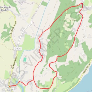 Itinéraire Pays Voironnais - Circuit de la Pierre qui Danse, distance, dénivelé, altitude, carte, profil, trace GPS